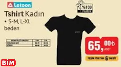 LETOON TSHİRT KADIN